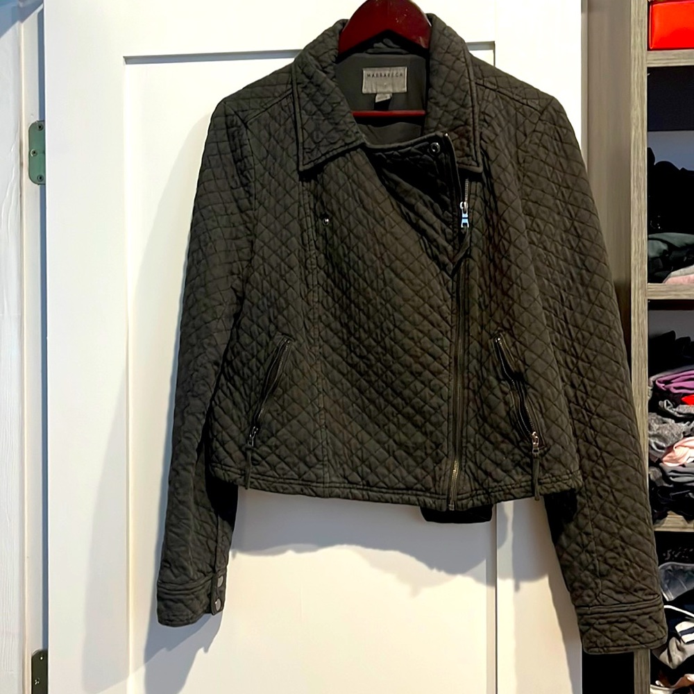 Black quilted Marrakech Moto Jacket